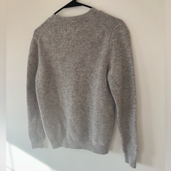 Refectory Gray Crewneck Lambswool Sweater Size Small - Picture 5 of 11